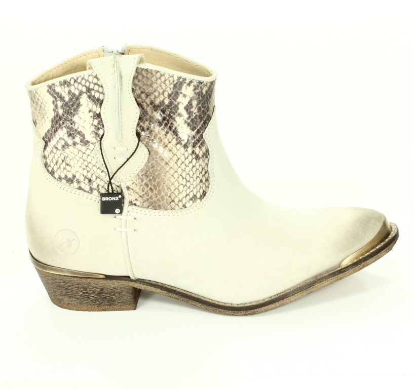 Bronx Trzewiki Damskie offwhite/taupe 43795-D