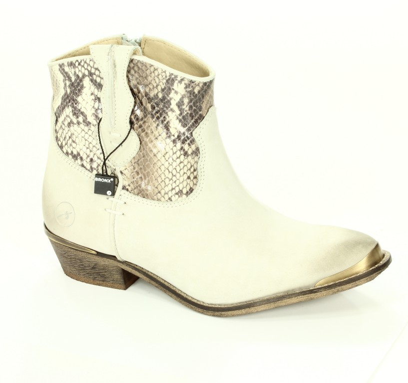 Bronx Trzewiki Damskie offwhite/taupe 43795-D
