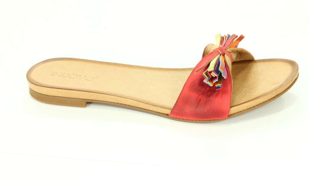 Inuovo Klapki Damskie 350 Red 413-2 Terlik