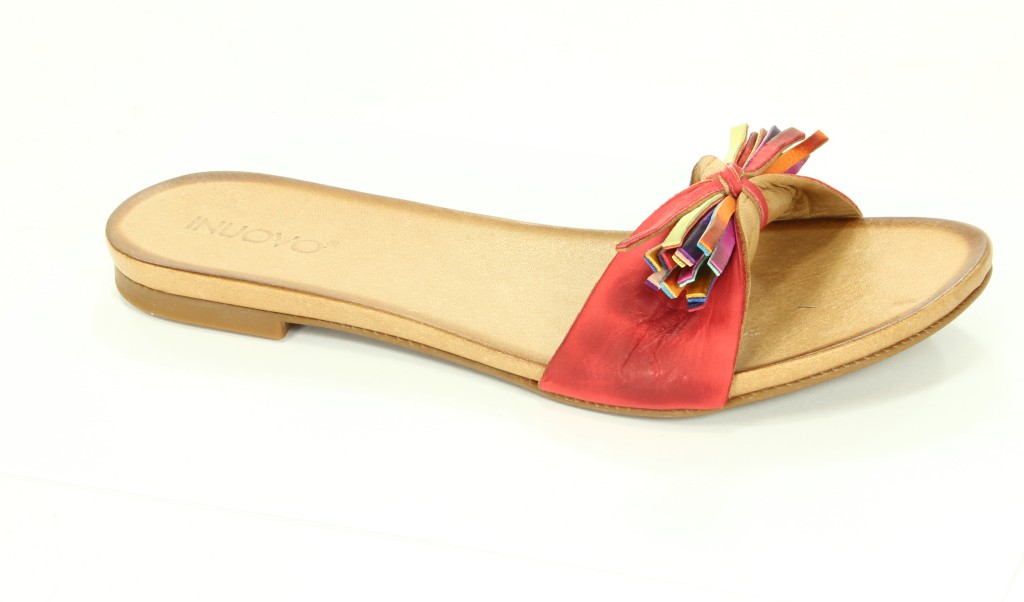 Inuovo Klapki Damskie 350 Red 413-2 Terlik