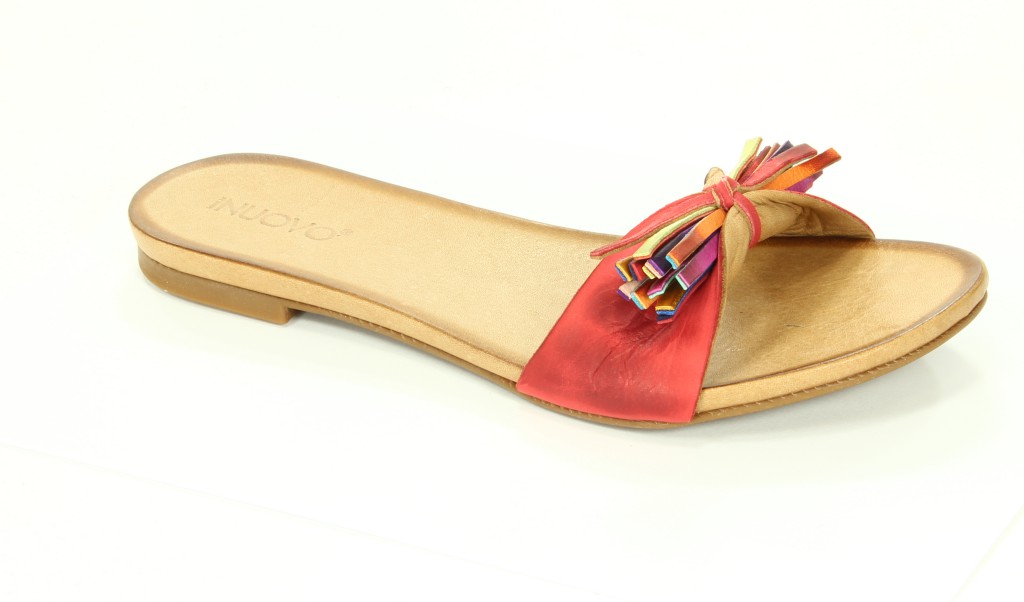 Inuovo Klapki Damskie 350 Red 413-2 Terlik