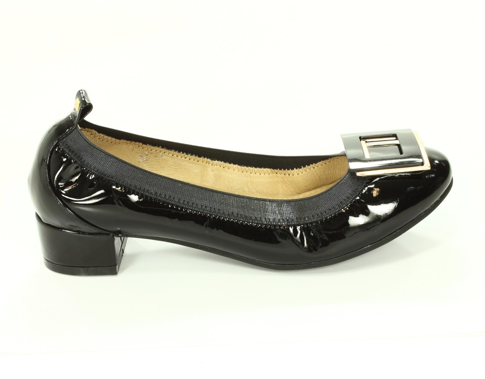 Bayla Czółenka Damskie Black Patent 1238-41