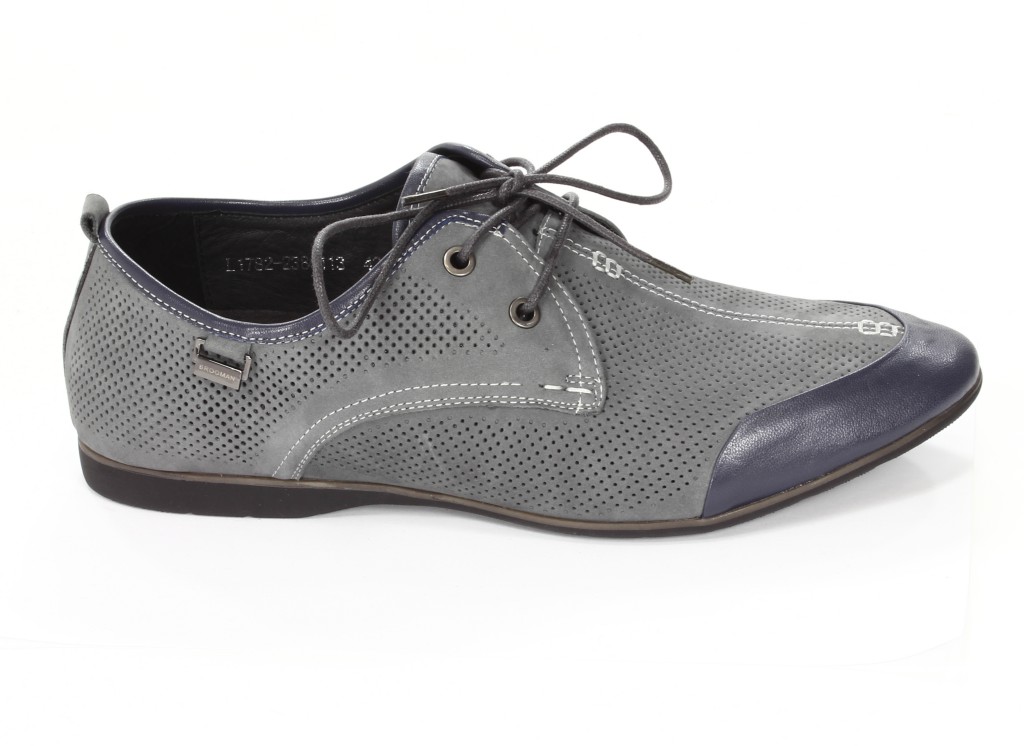 Brooman Półbuty Męskie Grey L1782-238G113