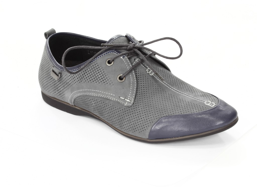 Brooman Półbuty Męskie Grey L1782-238G113