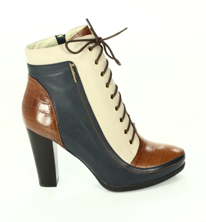 Franco Lucci Botki Damskie Blue/Brown/Grey BL705-82-C979/K16/C983