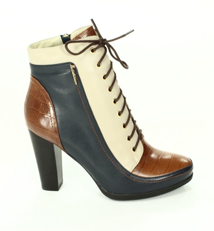 Franco Lucci Botki Damskie Blue/Brown/Grey BL705-82-C979/K16/C983