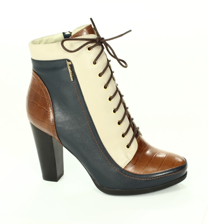 Franco Lucci Botki Damskie Blue/Brown/Grey BL705-82-C979/K16/C983