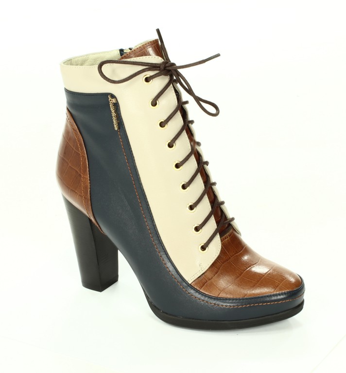 Franco Lucci Botki Damskie Blue/Brown/Grey BL705-82-C979/K16/C983