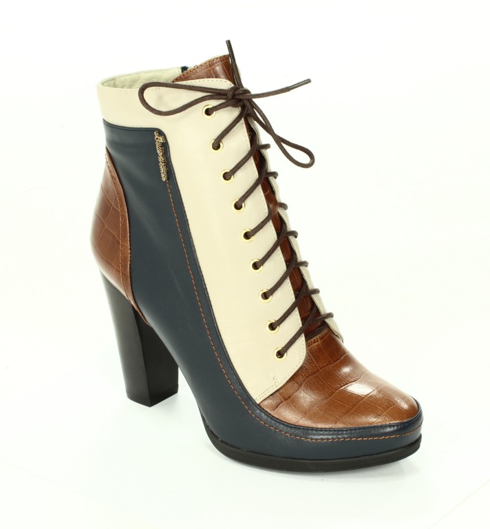Franco Lucci Botki Damskie Blue/Brown/Grey BL705-82-C979/K16/C983