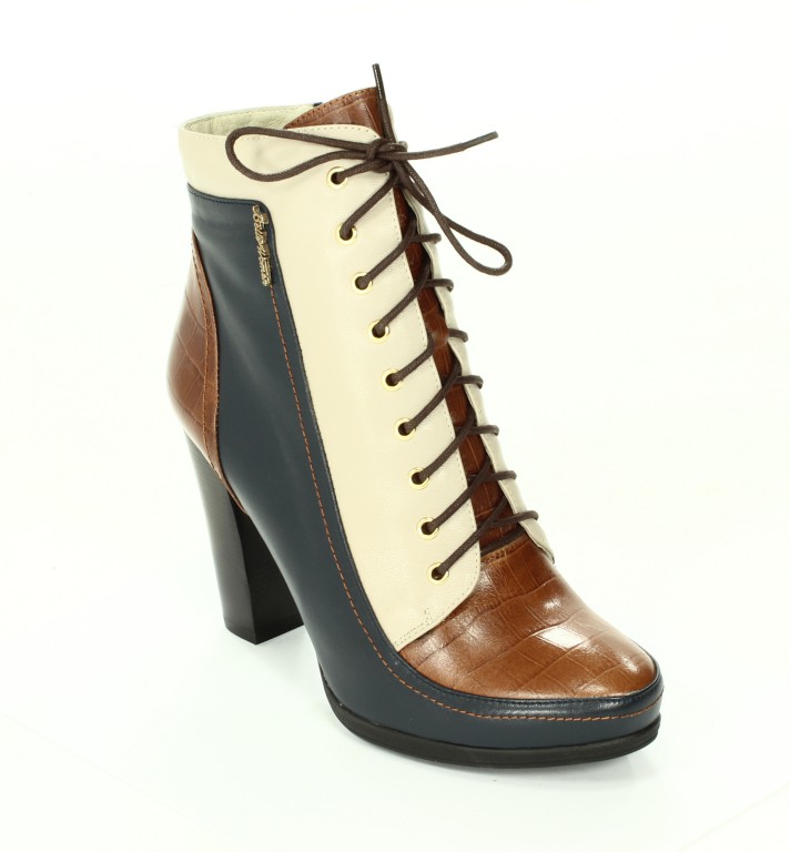 Franco Lucci Botki Damskie Blue/Brown/Grey BL705-82-C979/K16/C983