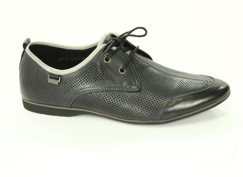 Brooman Półbuty Męskie Black L1782-236G625