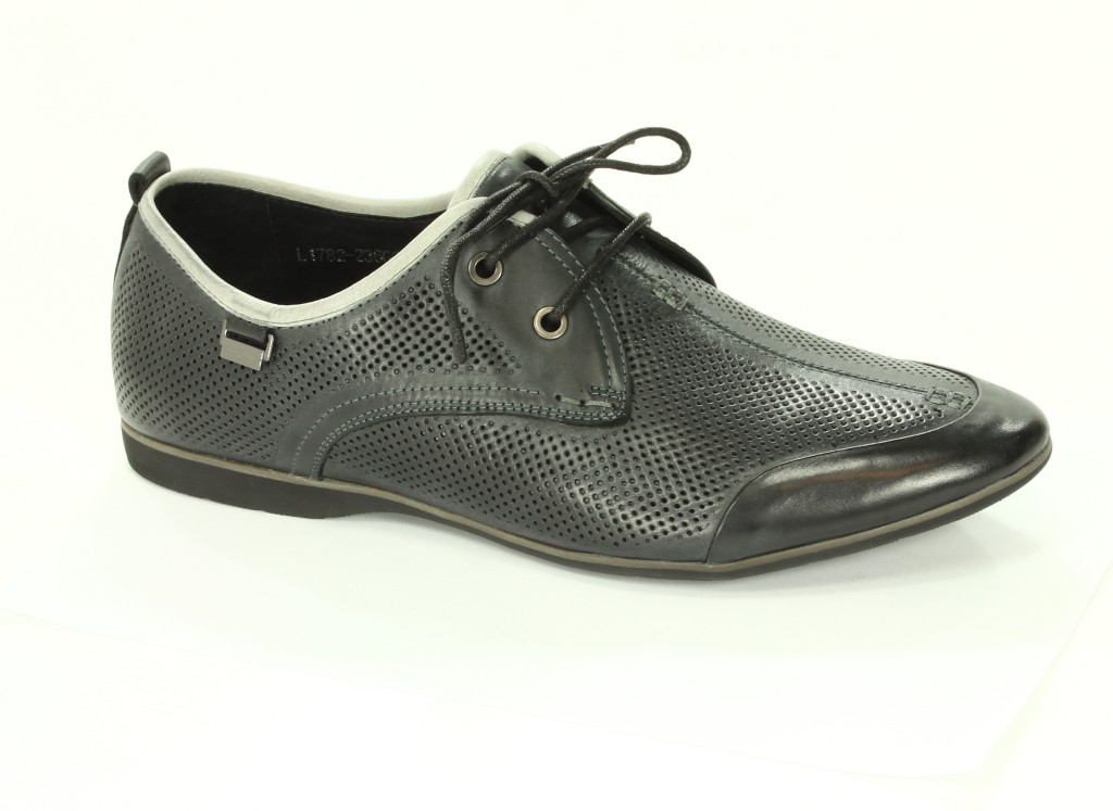 Brooman Półbuty Męskie Black L1782-236G625