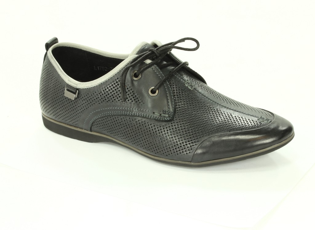 Brooman Półbuty Męskie Black L1782-236G625
