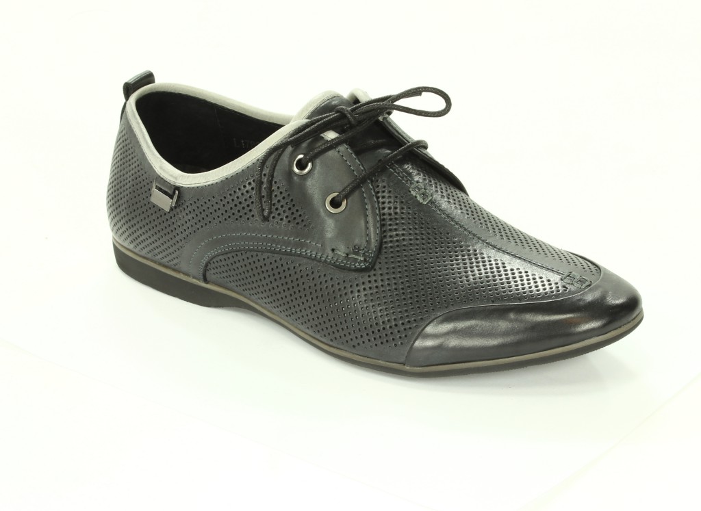 Brooman Półbuty Męskie Black L1782-236G625