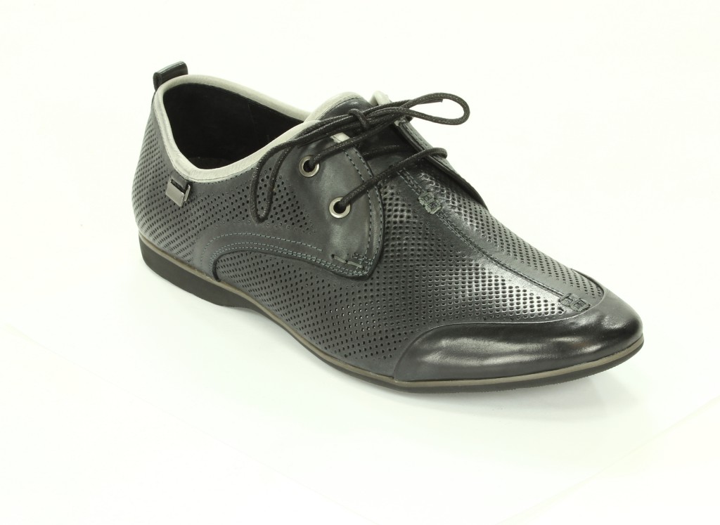 Brooman Półbuty Męskie Black L1782-236G625