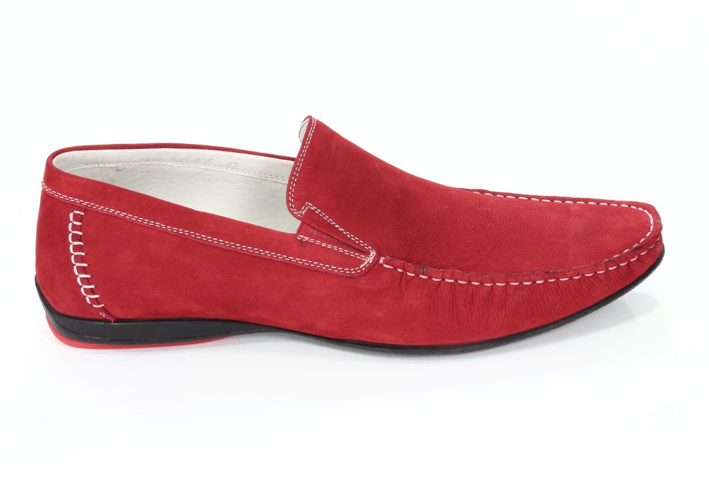 Brooman Półbuty Męskie Red A68-309-B35