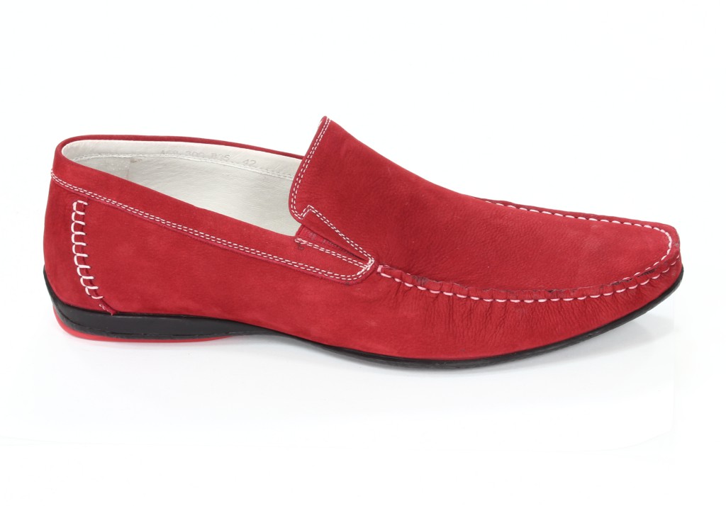 Brooman Półbuty Męskie Red A68-309-B35