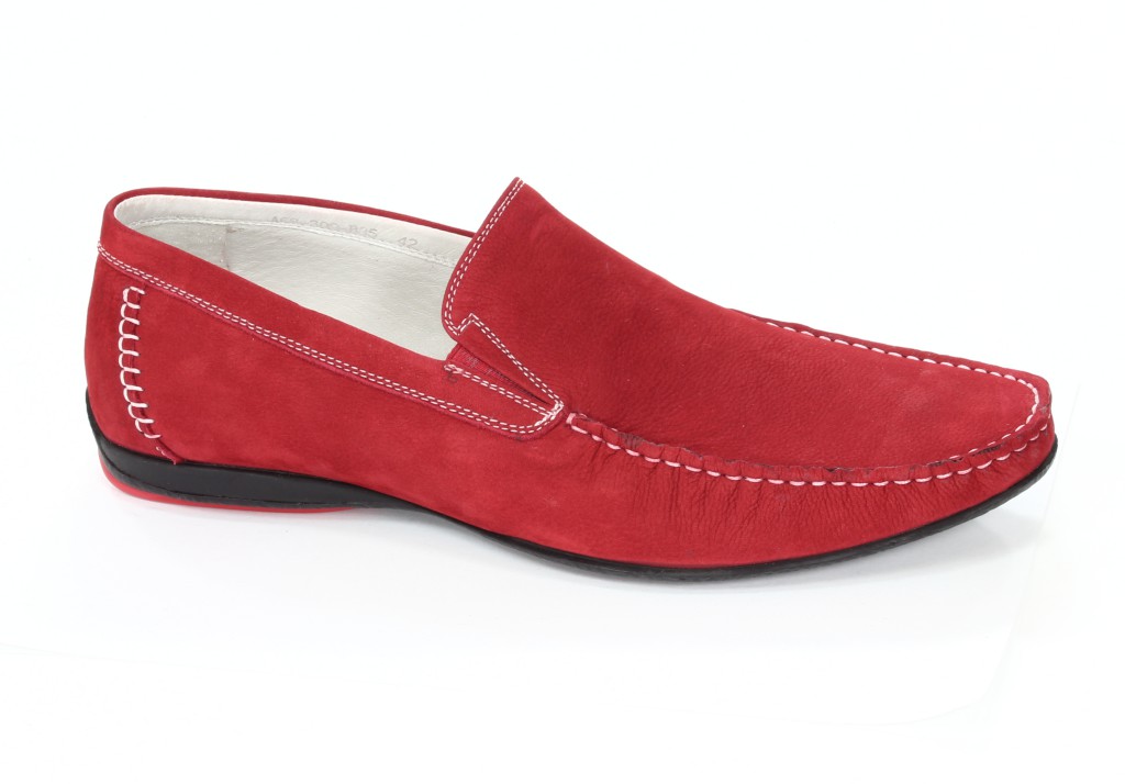 Brooman Półbuty Męskie Red A68-309-B35