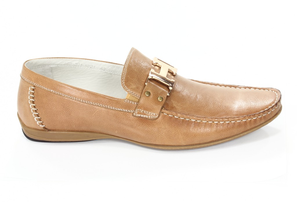 Brooman Półbuty Męskie Beige A68-301-NP21