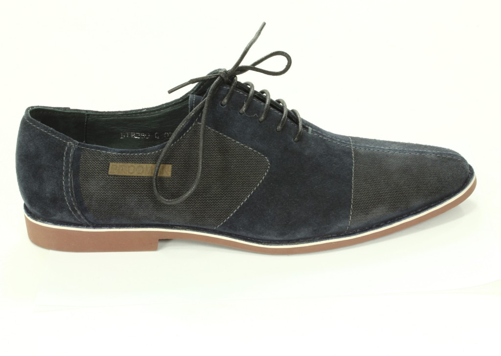Brooman Półbuty Męskie Blue BTB289-G302-1
