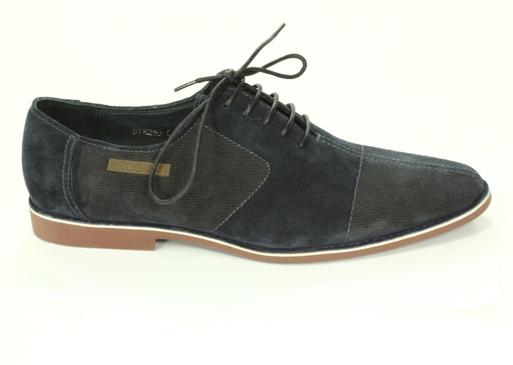 Brooman Półbuty Męskie Blue BTB289-G302-1