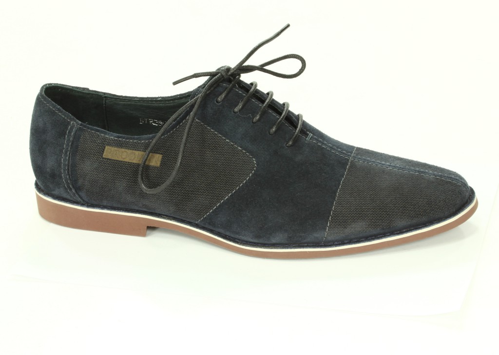Brooman Półbuty Męskie Blue BTB289-G302-1