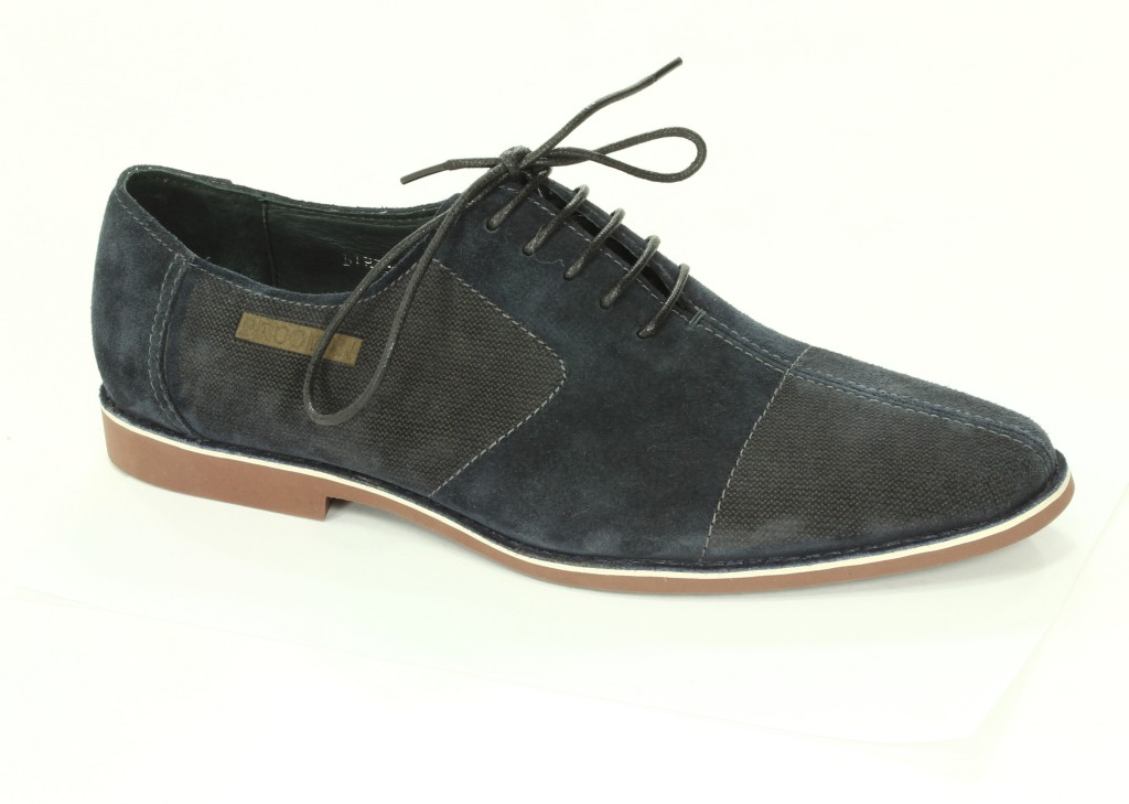Brooman Półbuty Męskie Blue BTB289-G302-1