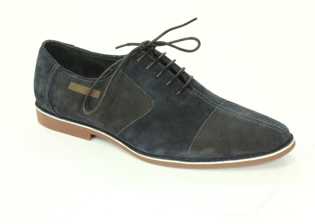 Brooman Półbuty Męskie Blue BTB289-G302-1