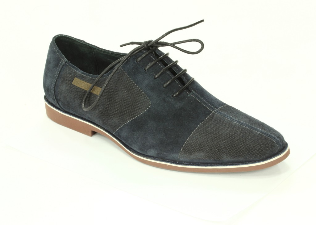 Brooman Półbuty Męskie Blue BTB289-G302-1