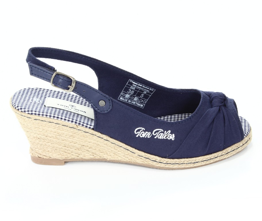 Tom Tailor Sandały Damskie Dark Blue 0616200 009 069