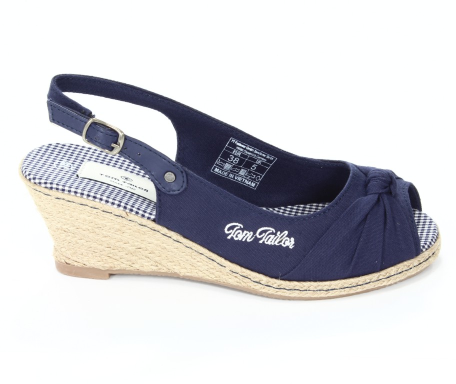 Tom Tailor Sandały Damskie Dark Blue 0616200 009 069