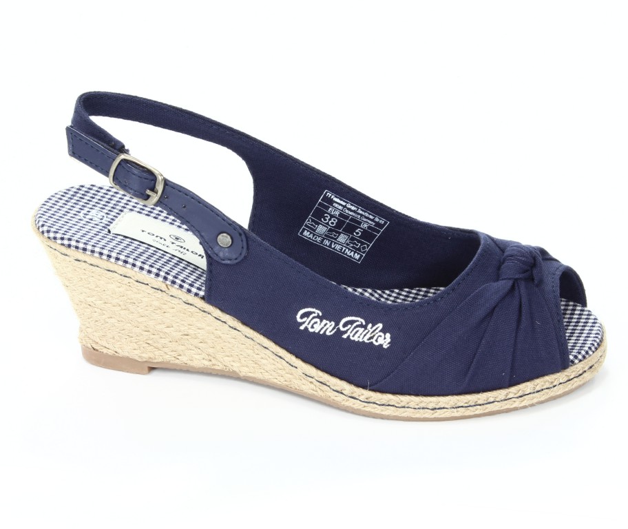 Tom Tailor Sandały Damskie Dark Blue 0616200 009 069