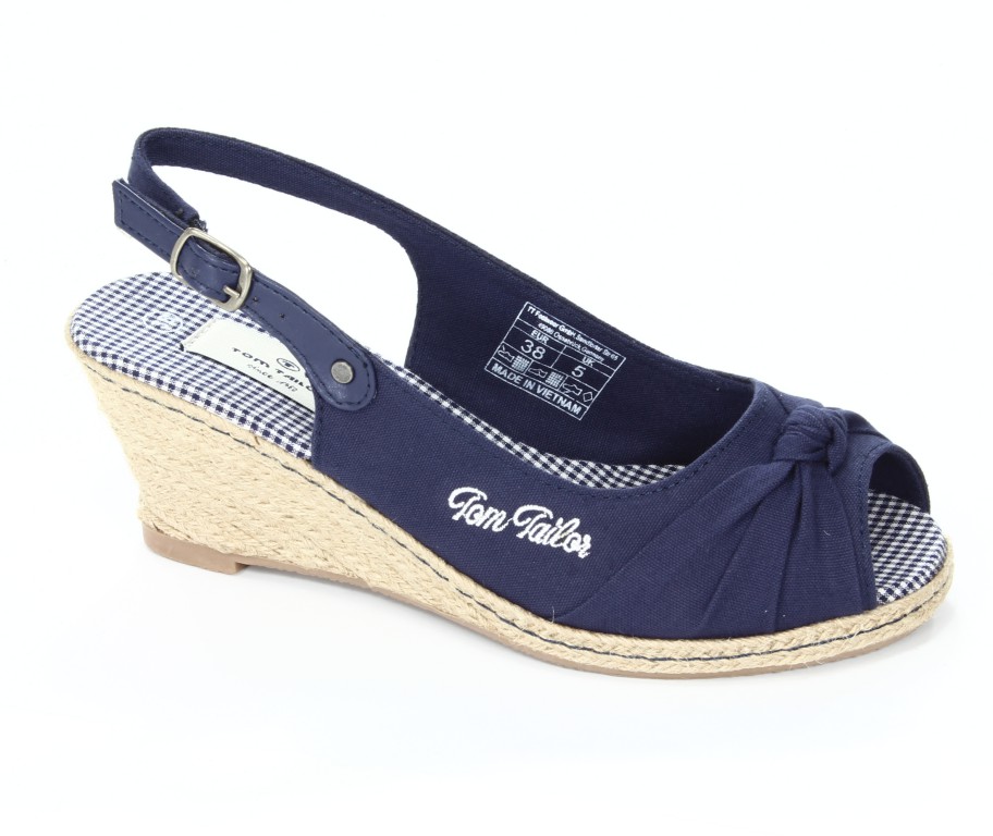 Tom Tailor Sandały Damskie Dark Blue 0616200 009 069