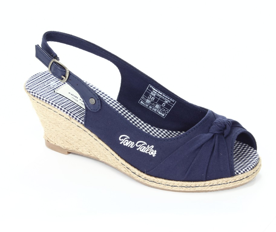 Tom Tailor Sandały Damskie Dark Blue 0616200 009 069