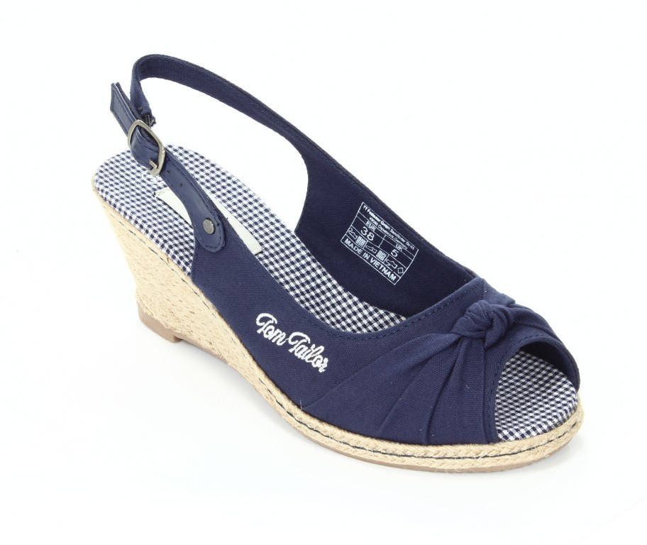 Tom Tailor Sandały Damskie Dark Blue 0616200 009 069