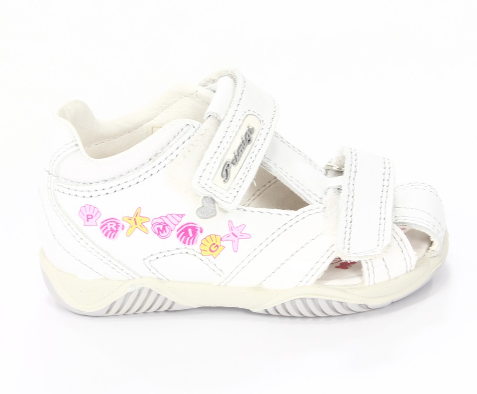 Primigi Sandały Dziecięce Nappa/Rete/Bianco/Bi 69722-00 Betta