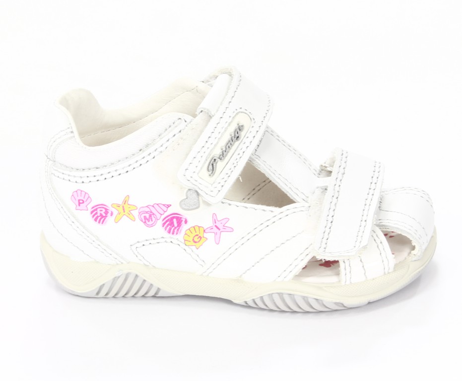 Primigi Sandały Dziecięce Nappa/Rete/Bianco/Bi 69722-00 Betta