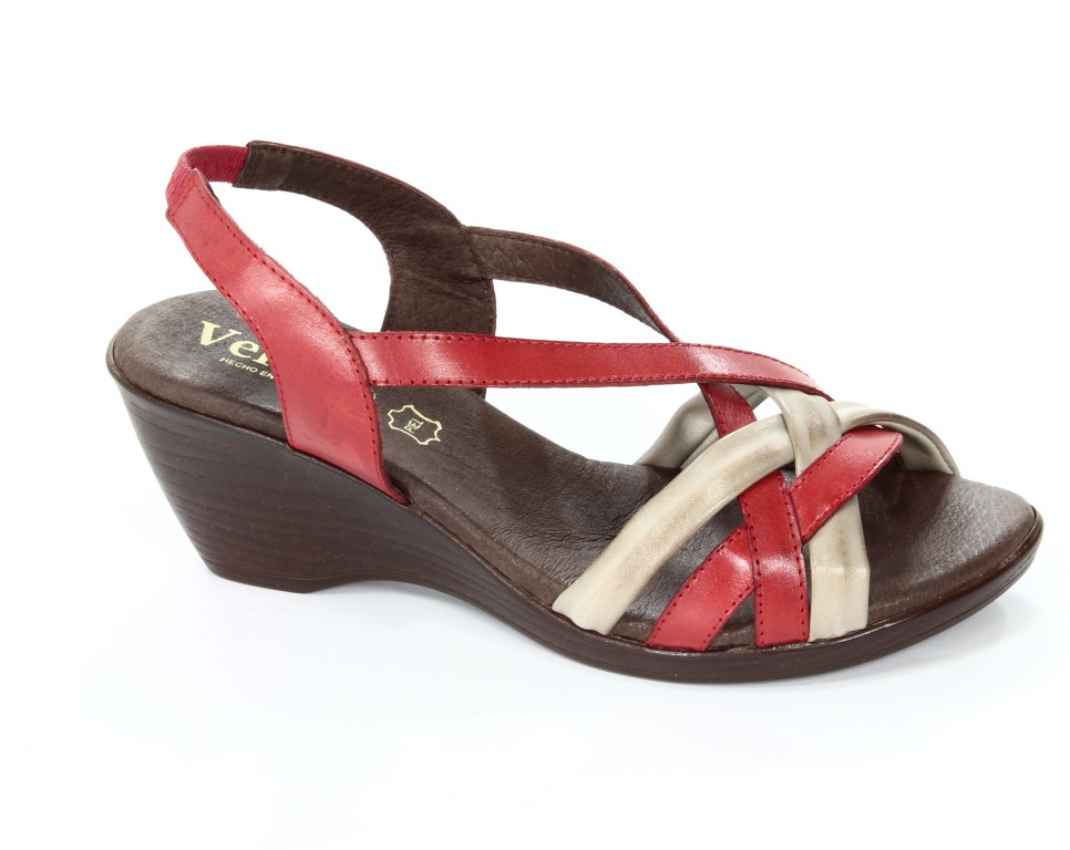 Verano Sandały Damskie Rojo Beig 1522