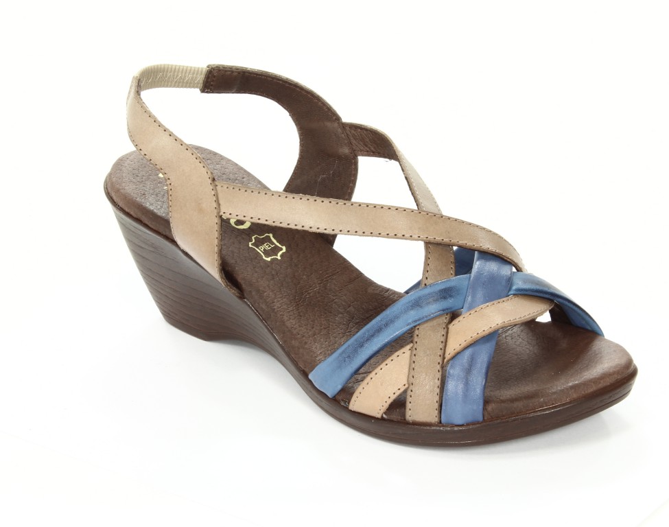 Verano Sandały Damskie Taupe Jeans 1522