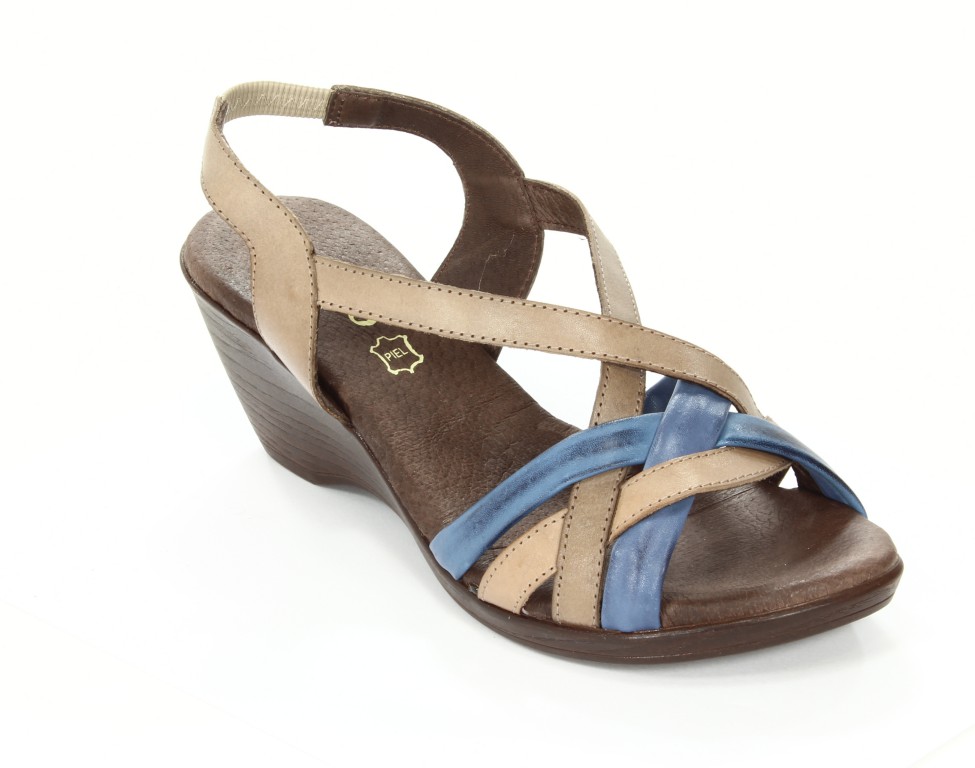 Verano Sandały Damskie Taupe Jeans 1522