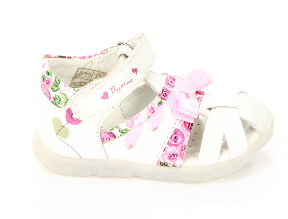 Primigi Sandały Dziecięce 60653-00 Quint Nappa/T.Rose/Bianco