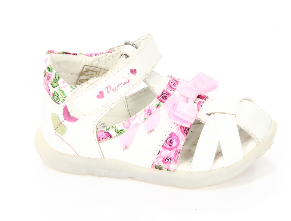 Primigi Sandały Dziecięce 60653-00 Quint Nappa/T.Rose/Bianco