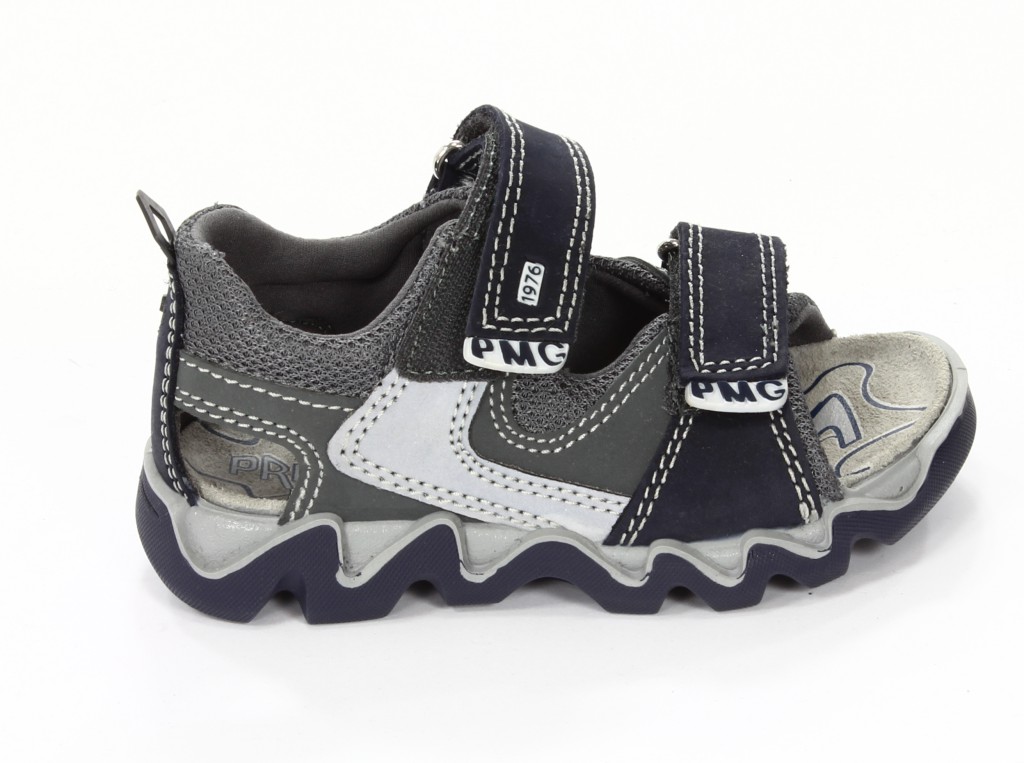 Primigi Sandały Dziecięce 69440-00 Balde Nabuk Sch/Rete/Blu/G