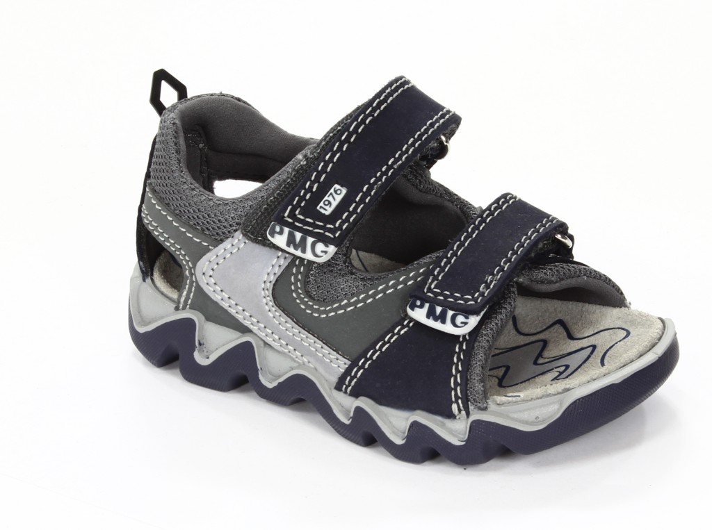 Primigi Sandały Dziecięce 69440-00 Balde Nabuk Sch/Rete/Blu/G