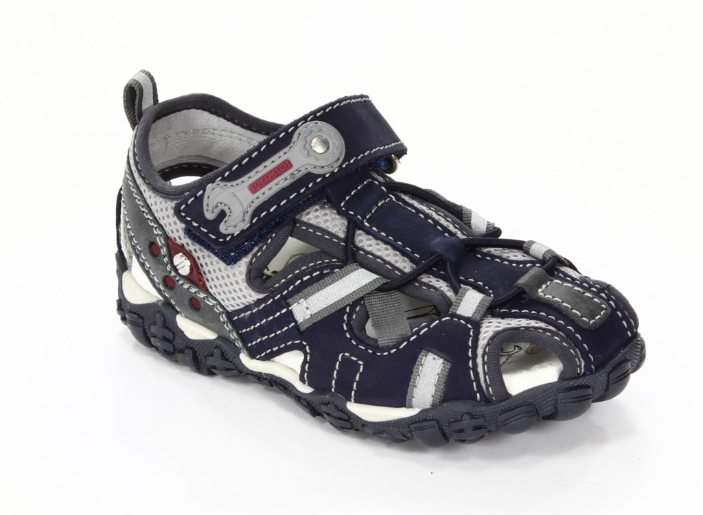 Primigi Sandały Dzieciece 62132-00 Gasto Nabuk/Rete/Navy-Vino