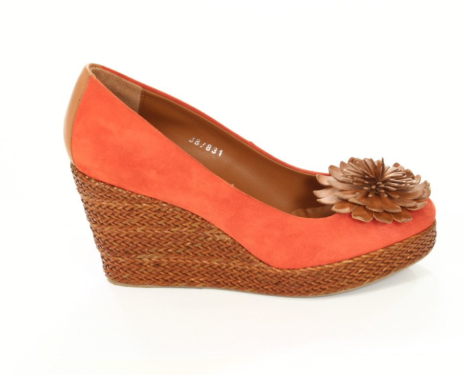 Bruno Premi Koturny Damskie S5303 Arancio + Cuoio
