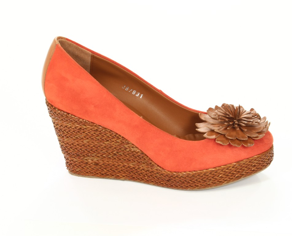 Bruno Premi Koturny Damskie S5303 Arancio + Cuoio