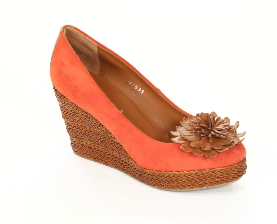 Bruno Premi Koturny Damskie S5303 Arancio + Cuoio