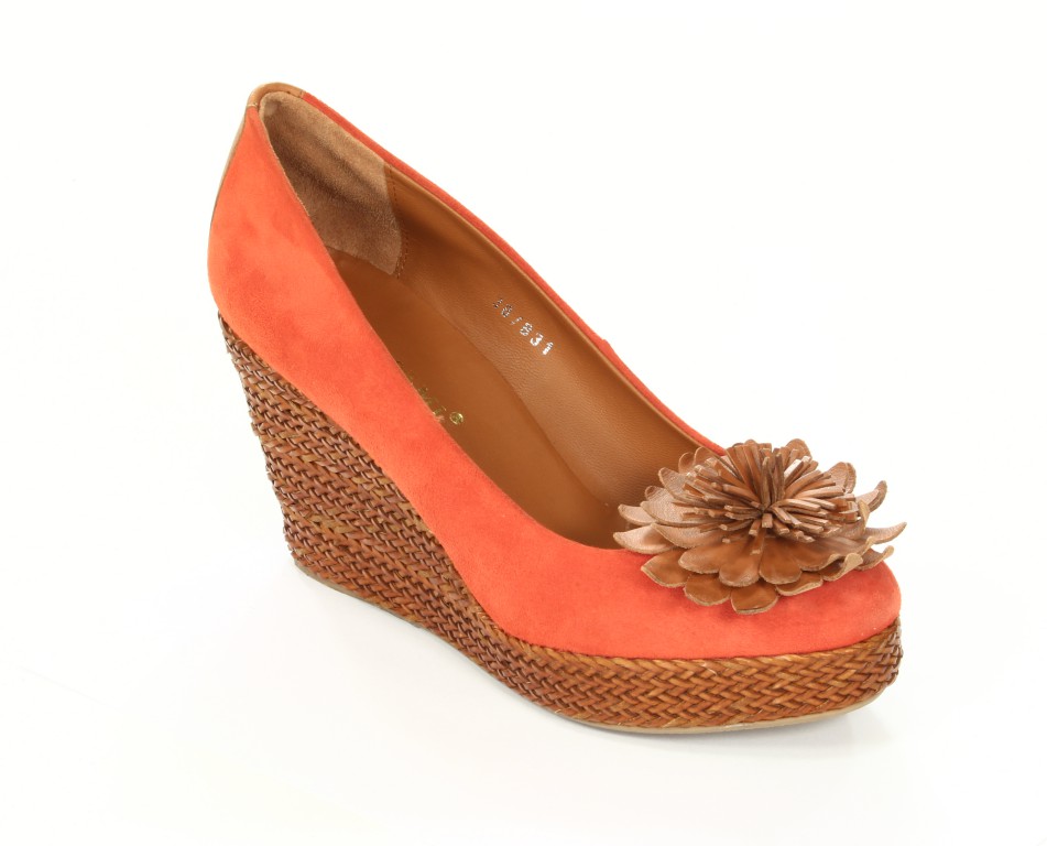 Bruno Premi Koturny Damskie S5303 Arancio + Cuoio