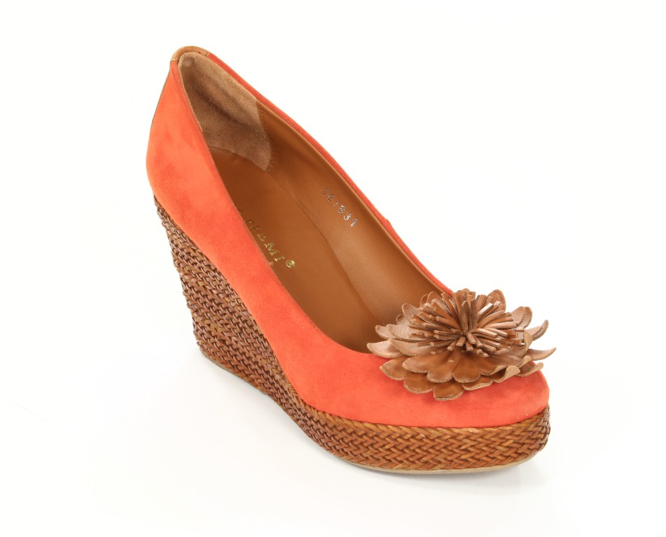 Bruno Premi Koturny Damskie S5303 Arancio + Cuoio